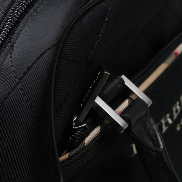 Burberry Hand Bag Nylon Black Silver - Picture 11 of 16